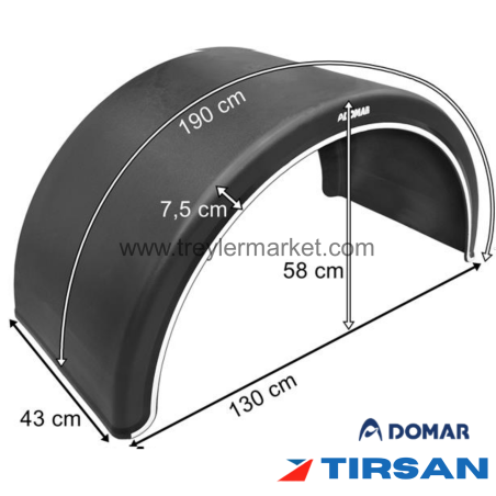 Çamurluk Pilot Teker  TIRSAN  DOMAR DK1675