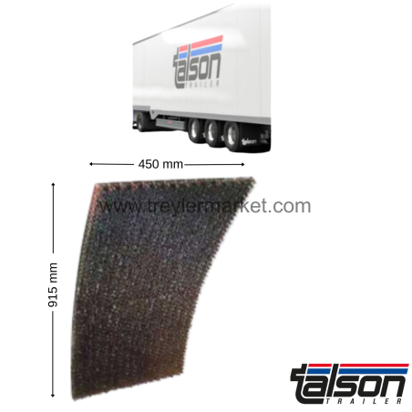 Çamurluk Paspas TIRSAN Antisprey 915 x 430 TALSON Logolu