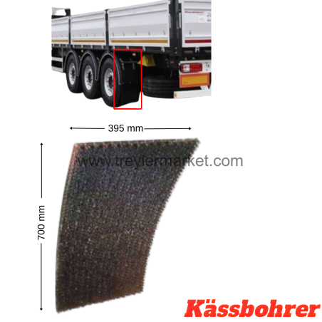 Çamurluk Paspas  TIRSAN  Antisprey 700 x 395
