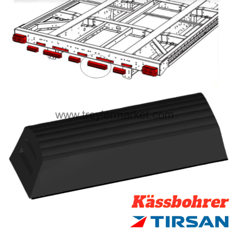 Tırsan Rampa Dayama Takozu 400 mm  -RD00003