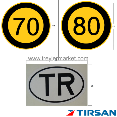 TIRSAN Kassbohrer Hız etiket Set