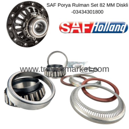 03434301800 SAF SAF Disk Porya Rulman Set 82 MM 82 MM-SAF 03434301800