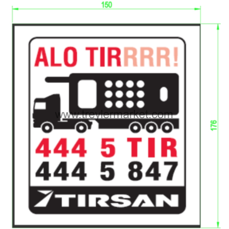 Tırsan 444 5 Tır Etiket -ET01334