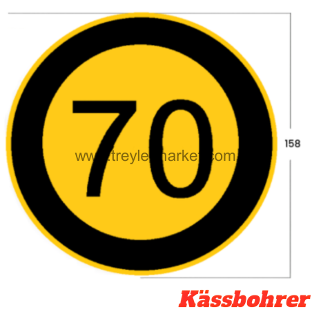 TIRSAN Kassbohrer 70 Hız etiketi