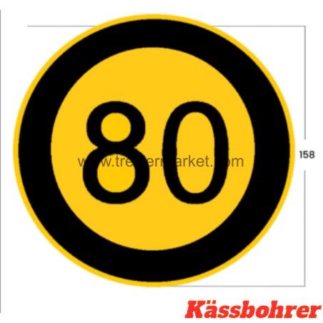 Tırsan Kassbohrer 80 Hız etiketi  -ET00010