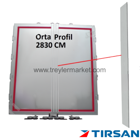 Bordoor Tırsan Arka Kapı Sol İç Profil Düz 11 cm -BR-AL00100