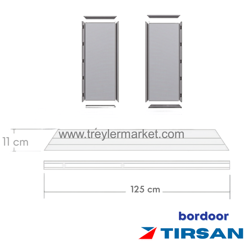Bordoor Tırsan Arka Kapı Sol Üst-Sağ Alt Profili -BR-3034812820