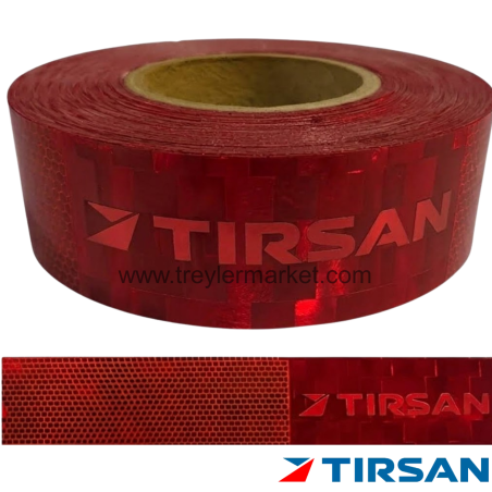 Tırsan Şerit Reflektör Tırsan Logolu Kırmızı 1 metre -ET00154