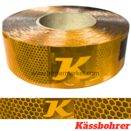 Tırsan Şerit Reflektör Kassbohrer Logolu Sarı 1 metre -ET00156