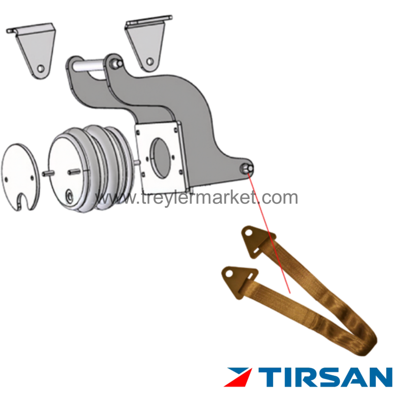 TIRSAN Dingil Kaldırma Halat 1100 MM
