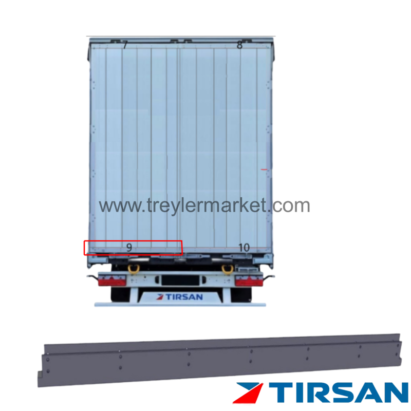 Tırsan Kapı Alt Kpm.Profili Sol -AK04986
