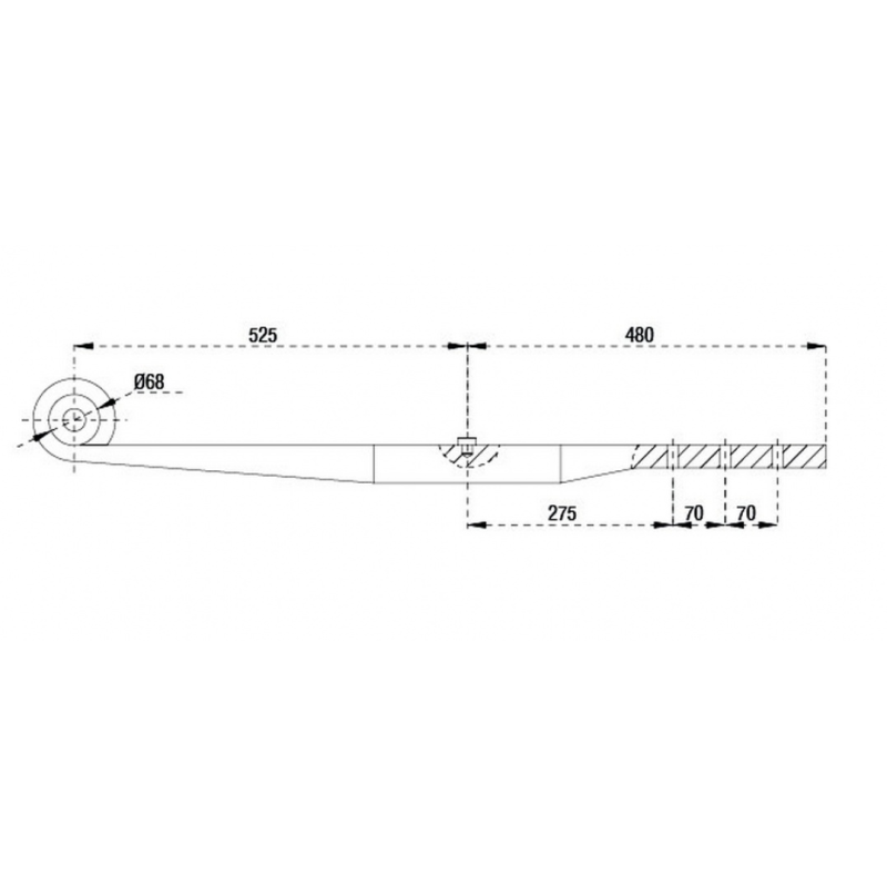 Lövbed Dorse Dingil Axle Makas 50/100 mm. 68 mm Burc