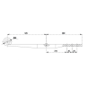 Lövbed Dorse Dingil Axle Makas 50/100 mm. 68 mm Burc
