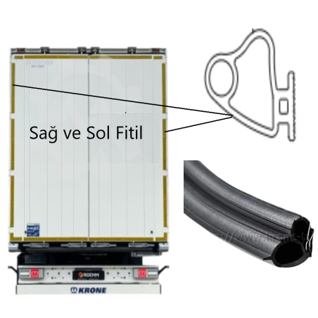 Krone Aluminyum Kapı Sol Sağ Fitil 1 metre 