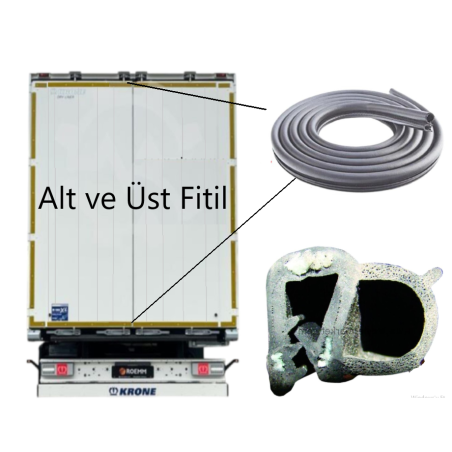 KRONE Alimünyum Arka Kapı Alt -Üst Conta Fitili 1 Metre 
