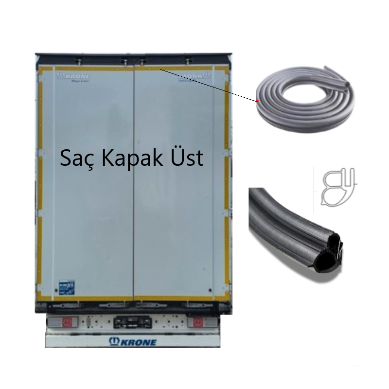 KRONE Arka Saç Kapı Üst Conta Fitili 1 Metre 