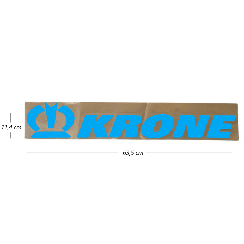KRONE Tampon Etiket Mavi 3D Kabartmalı 