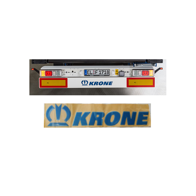 KRONE Tampon Etiket Mavi 3D Kabartmalı 