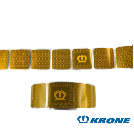 Şerit Reflektör 1 Metre  KRONE  Logolu Sarı