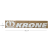 KRONE Tampon Etiket Beyaz 3D Kabartmalı 