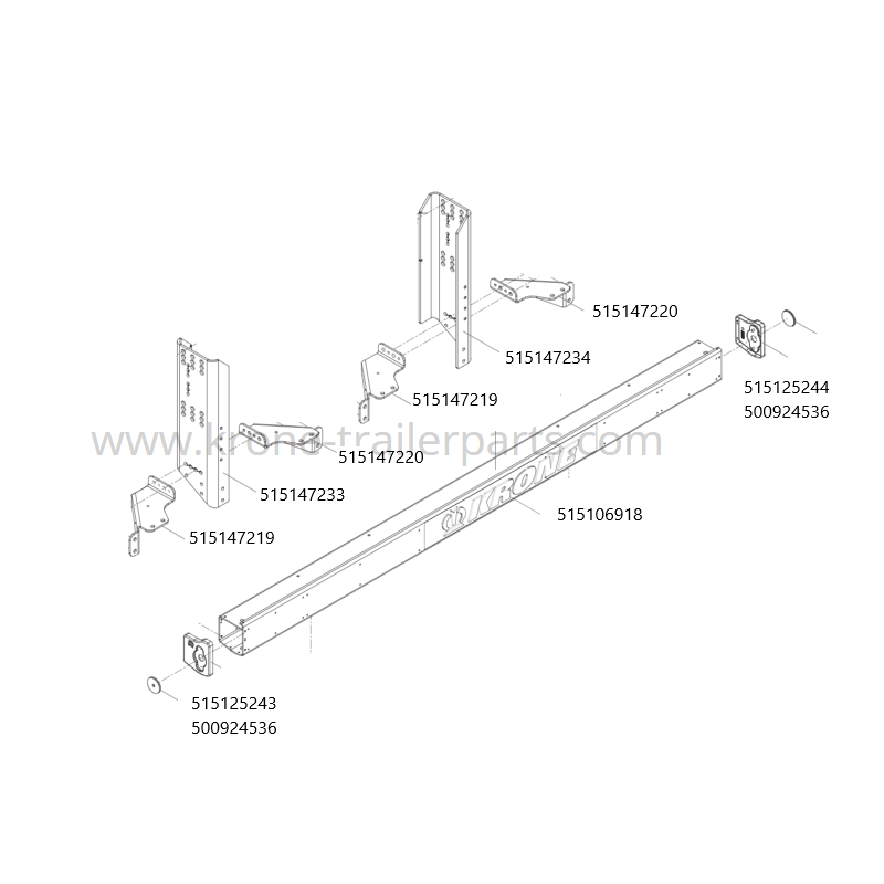 KRONE Tampon Koruma Profil 2021 Model Sonrası - SET-515147184