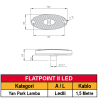 ASPÖCK FLATPOINT II LED Yan Park Lambası 1.5 Metre