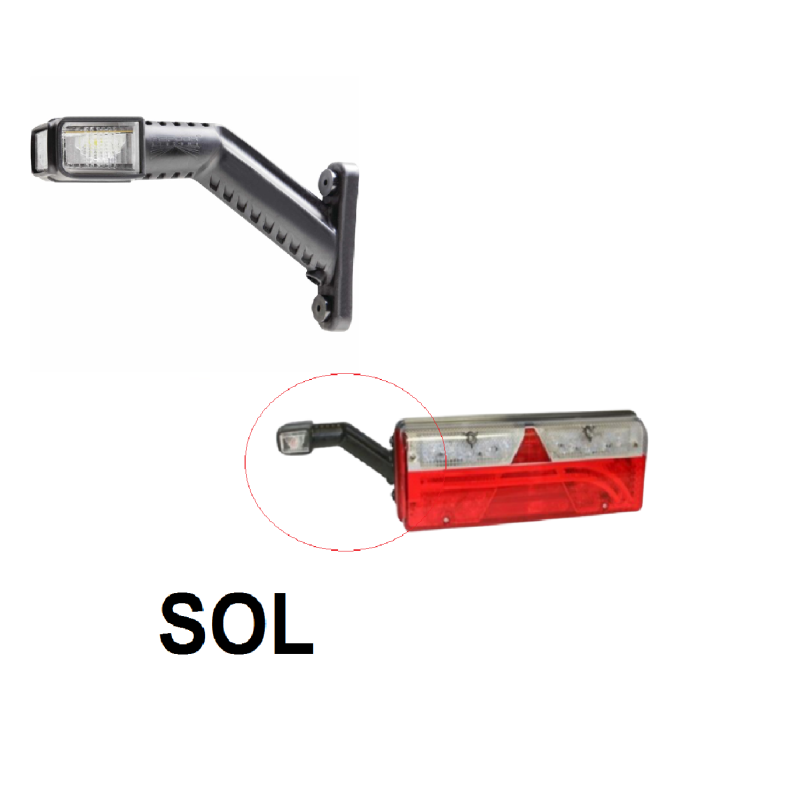 ASPÖCK SUPERPOINT IV LED Sol Boynuz Lambası