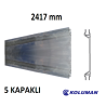 KOLUMAN Alüminyum 5 Kapaklı Profil Boy 2417 mm Orta