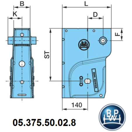 BPW 05.375.50.02.8 Air ECO Compact Makas Kulak 290 mm