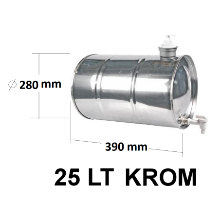 Su Tankı 25 Lt.  Treyler  Krom