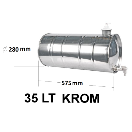 Su Tankı 35 Lt.  Treyler  Krom