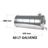 Su Tankı 60 Lt.  Treyler  Galvaniz