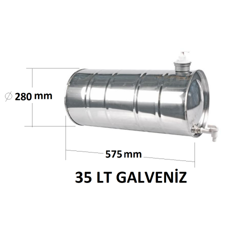 Su Tankı 35 Lt. Treyler Galvaniz
