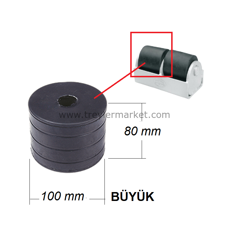 Dorse Arka Rampa Takoz Lastik Büyük Tip