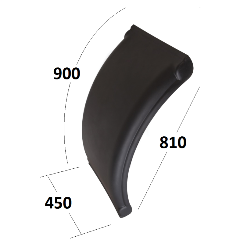 Çamurluk Pilot Yarım  Treyler  45X90