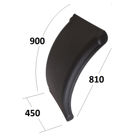 Çamurluk Pilot Yarım Treyler 45X90