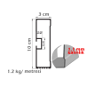Dorse Alüminyum Profil 300 cm