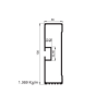 Dorse Alüminyum Profil 200 cm