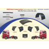 Man TGX-TGA Çekici Çamurluk Borusu Arka R/L Eğri