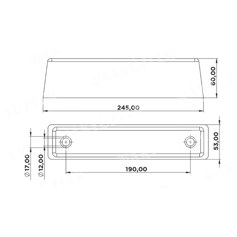 Dorse Arka Dayama Takozu Orta -5010005