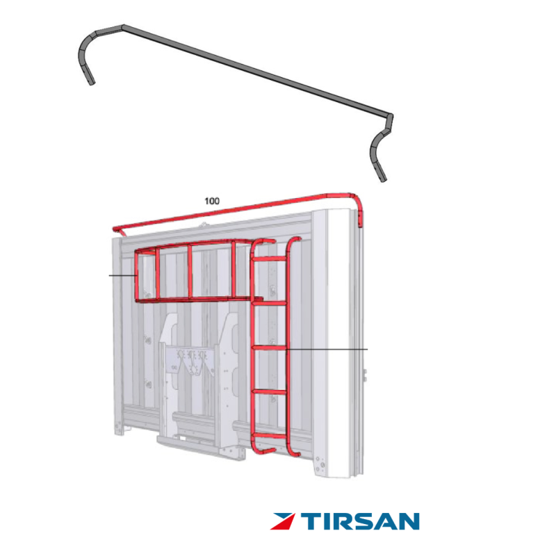 Tırsan Sac Ön Panel Sacı Üst Boru Açık Kasa  