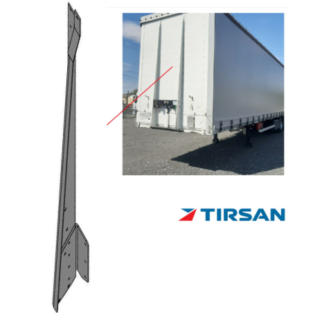 Tırsan Alüminyum Z Kros Ön Panel Takviyeli Sol 2690 mm