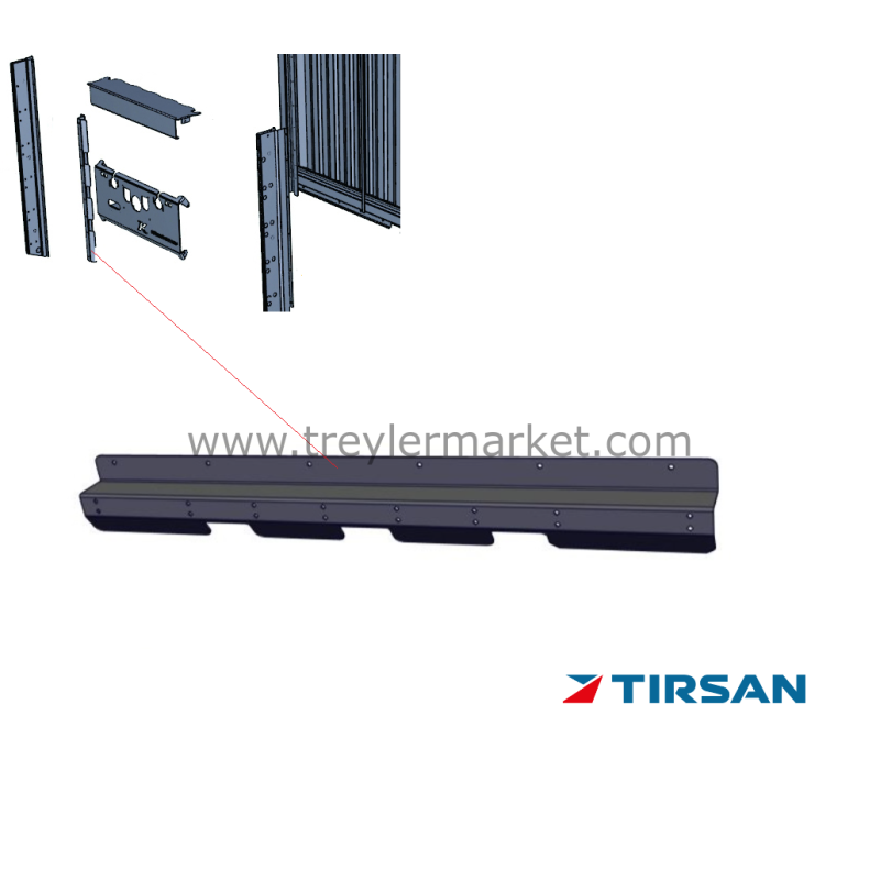 TIRSAN SAÇ ÖN PANEL KANAL STANDART TENTELİ 3 NOLU RESİM