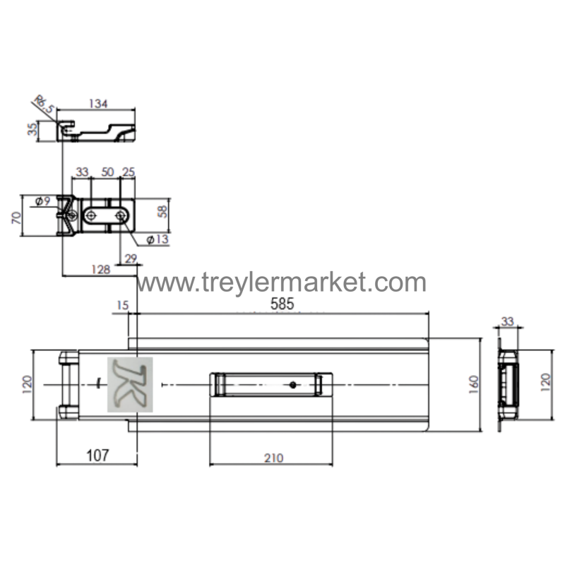 Tırsan Kassböhrer Kırma Baba 600 mm Tenteli