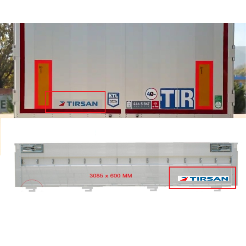 Tırsan Kapak-Kapı Etiket TIRSAN