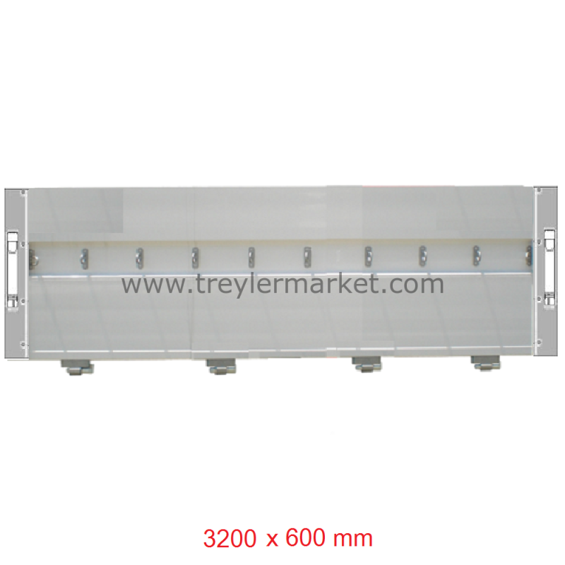 Dorse 3200 x 600 Alüminyum Dik Kilit Yan Kapak