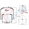 4183 Mercedes Süspansiyon Körük Komple Metal Piston
