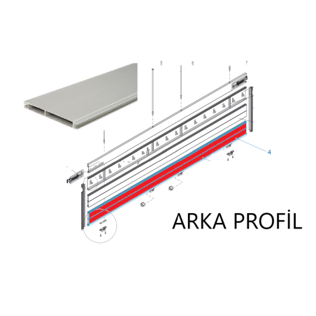 KRONE Profil Yan Kapak Alt