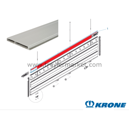 KRONE Profil Yan 75 cm Kapak Üst