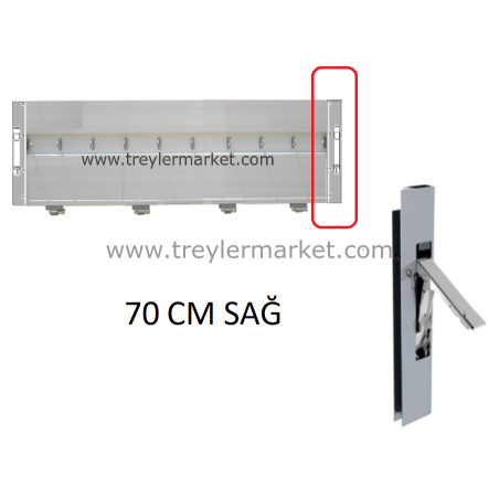 Alüminyum Dikey Kilitleme Sistemi 70 Cm